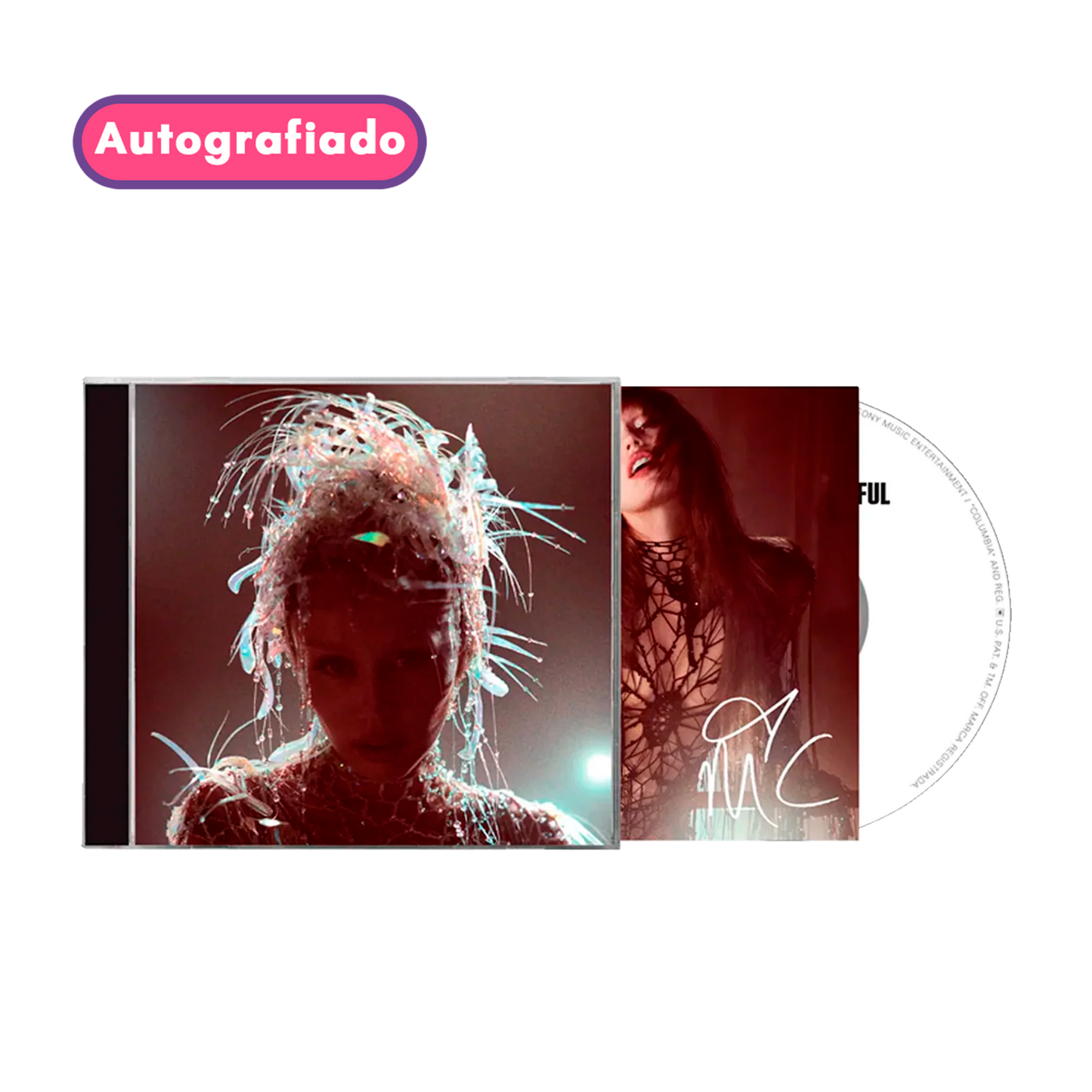 MILEY CYRUS Something beautiful CD Autografiado