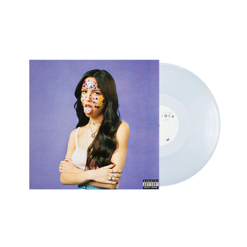 Olivia Rodrigo SOUR Clear Crystal Vellum vinilo 1 lp