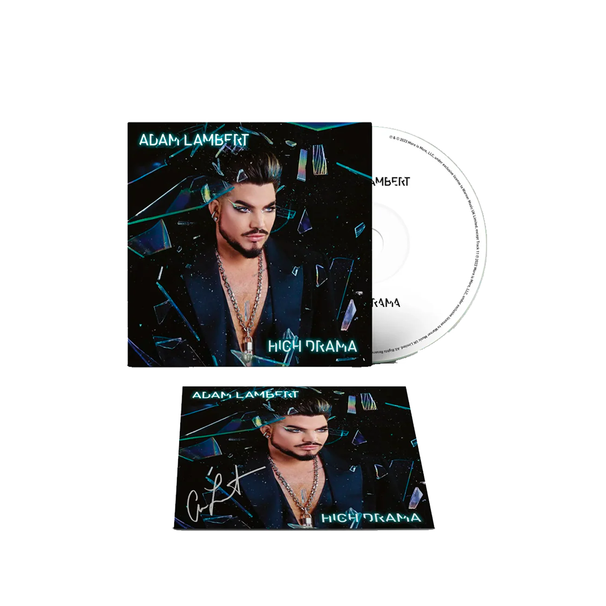 Adam Lambert High Drama cd Autografiado