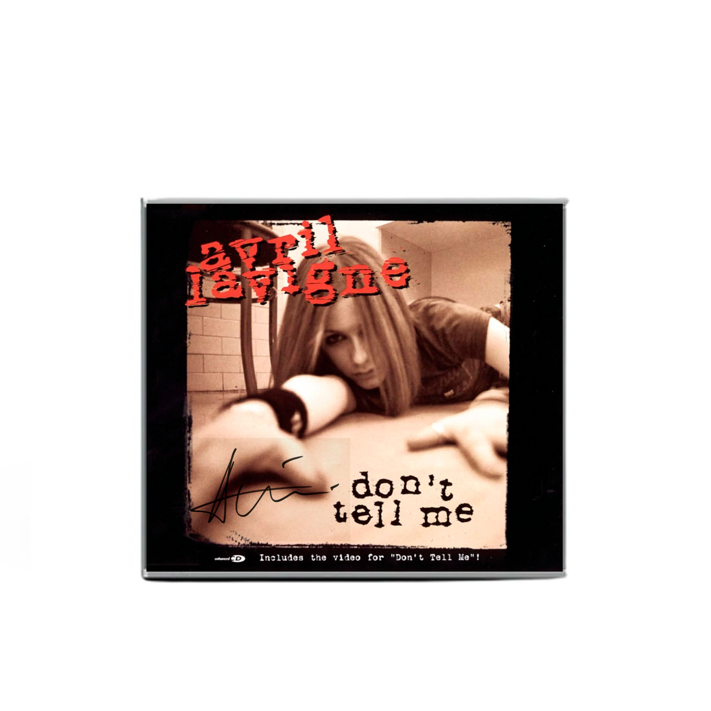 avril lavigne don't tell me cd single Autografiado