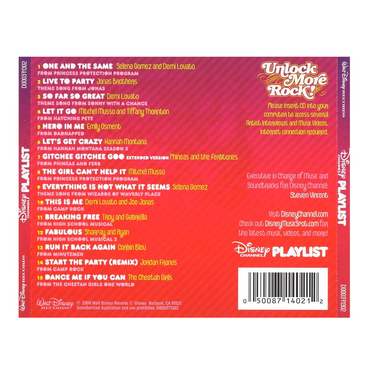 Disney Channel Playlist cd