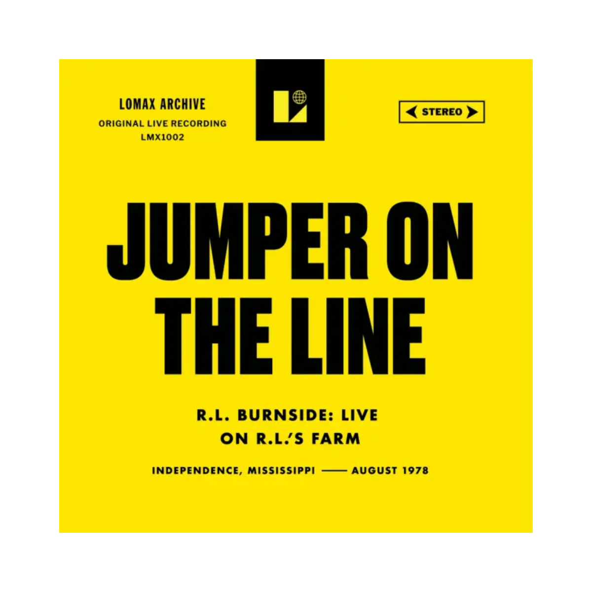 R.L. Burnside – Jumper on the Line (Live on R.L.'s Farm) Vinilo Negro de 7" Exclusivo Record Store Day Black Friday 2026