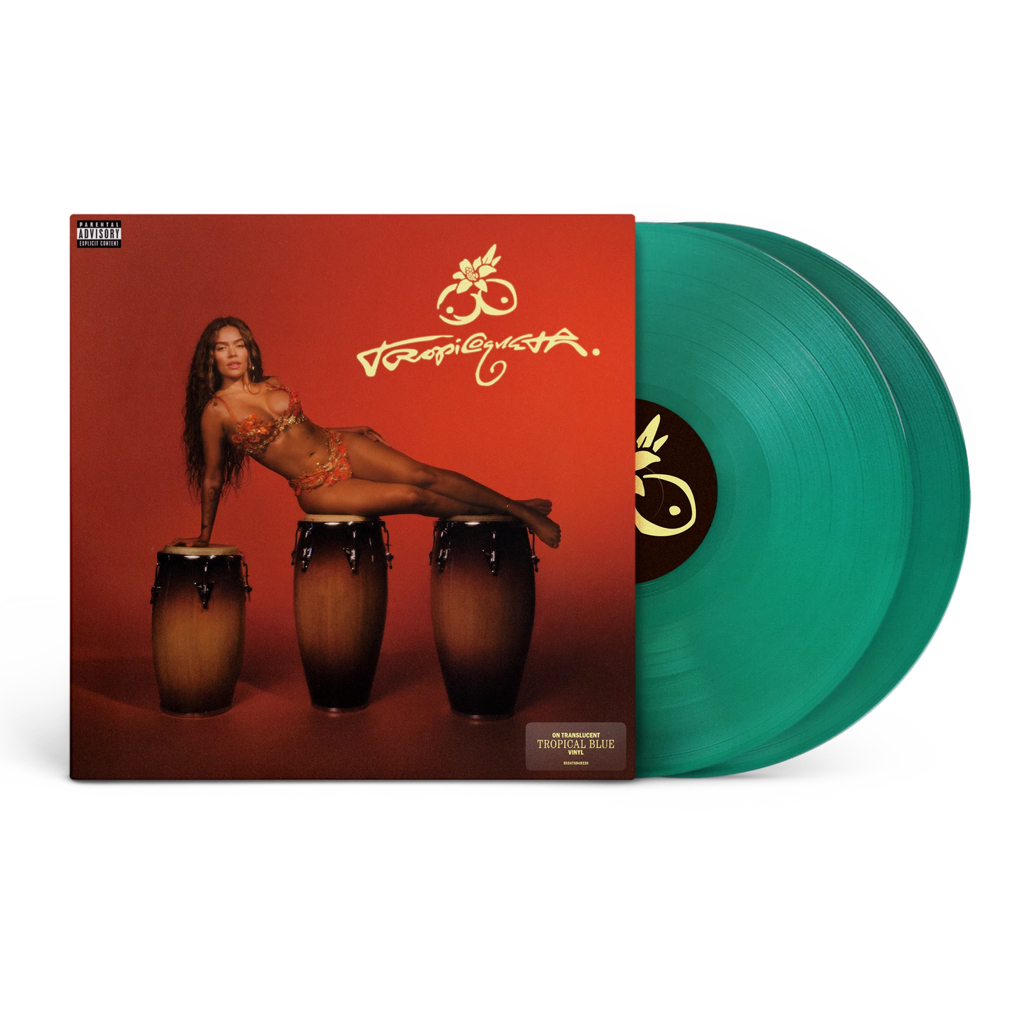 Karol G Tropicoqueta vinilo tropical blue 2 lp
