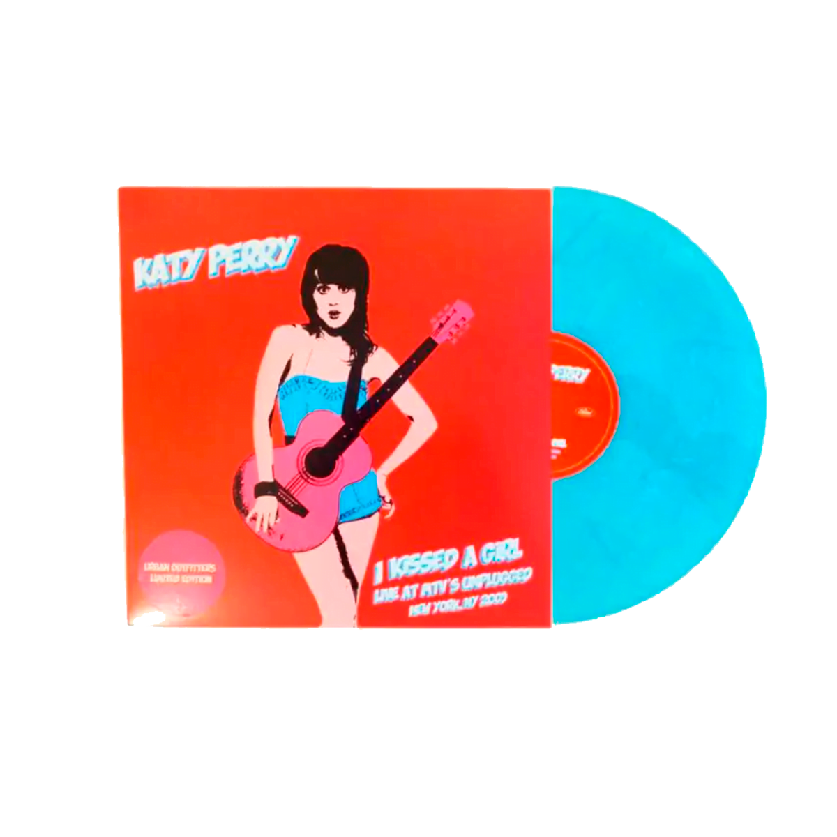 Katy Perry I Kissed A Girl From MTV Unplugged Sky Blue Vinilo single