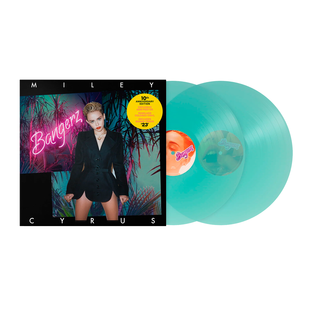 Miley Cyrus Bangerz (10th Anniversary): Limited Sea Glass Vinil 2LP + Poster