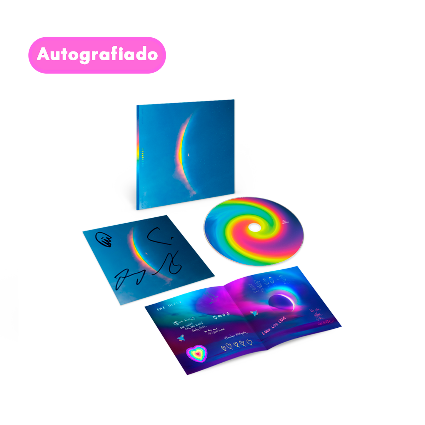 Coldplay Moon Music cd Autografiado