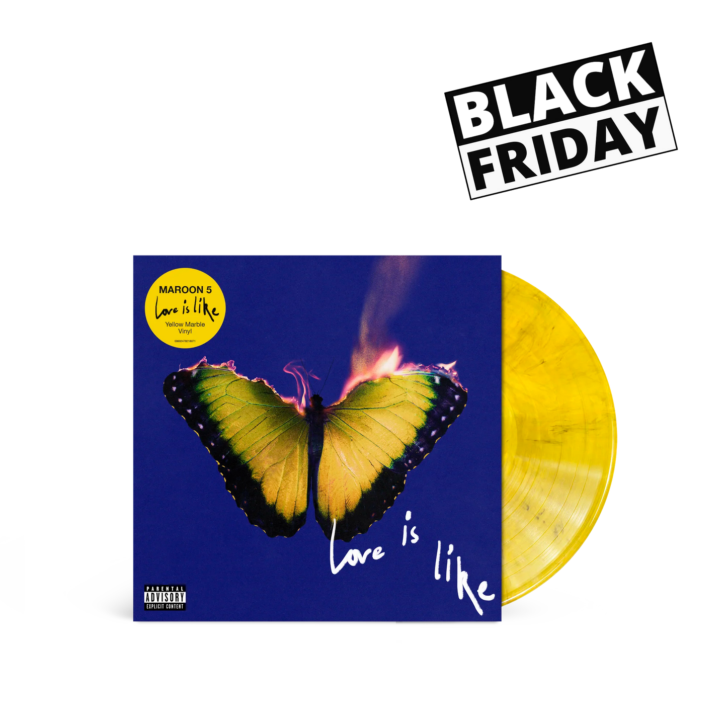 Maroon 5 Love Is Like vinilo amarillo