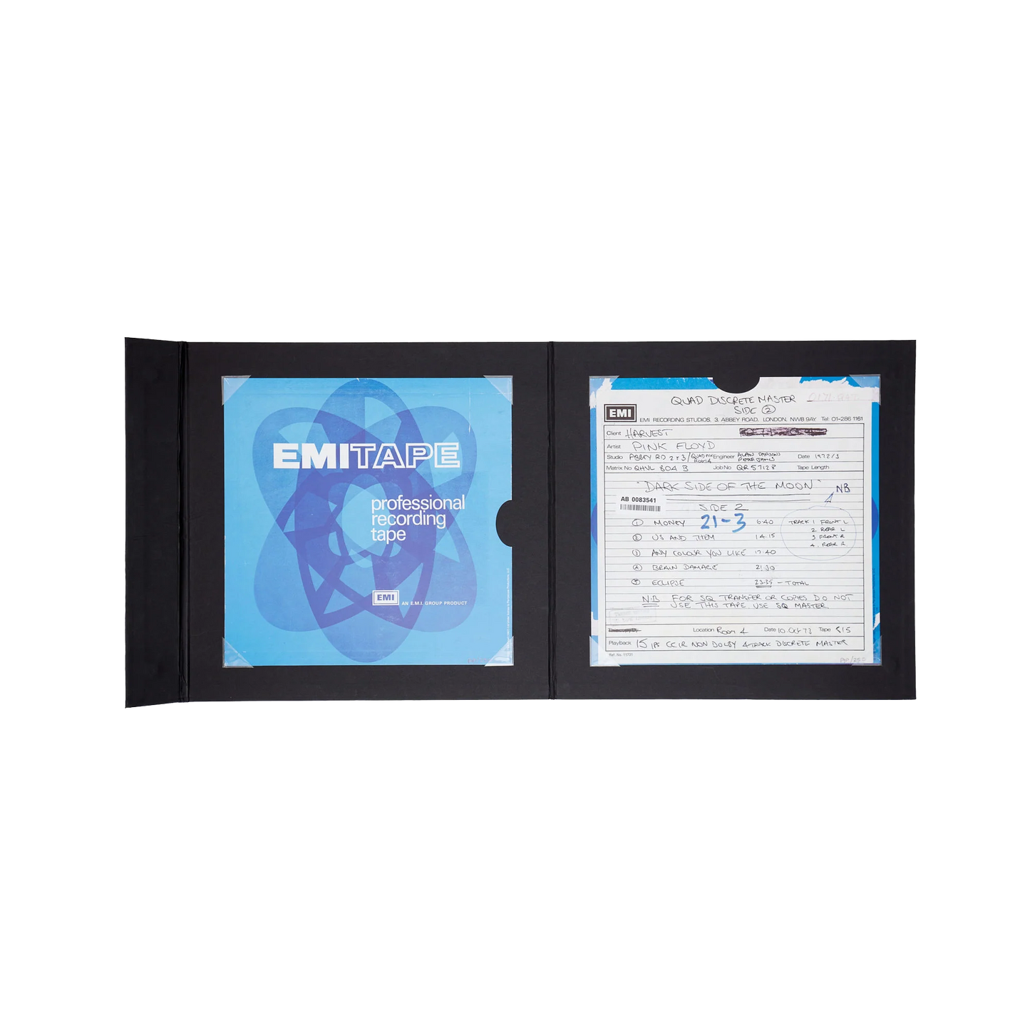 Pink Floyd The Dark Side of the Moon EMI Tape Box Folio (Coleccionismo)