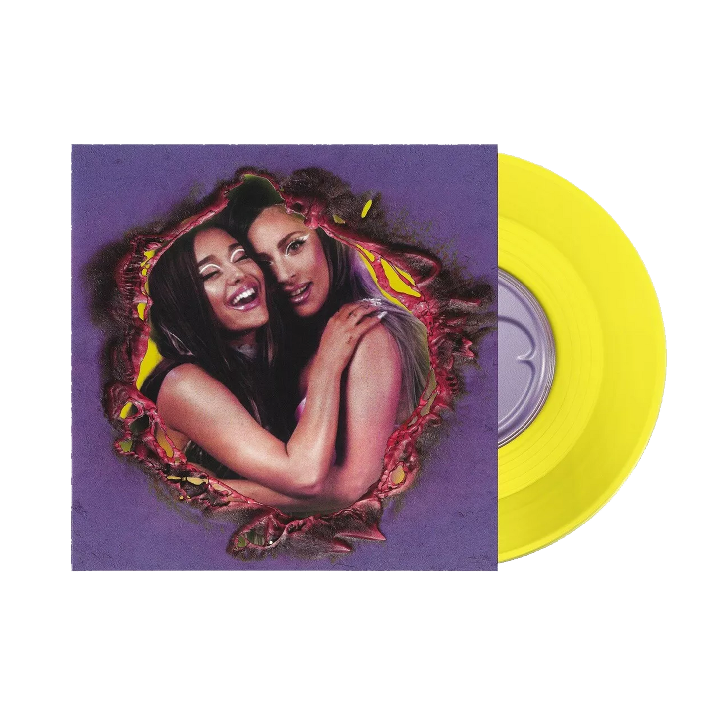 Lady Gaga, Ariana Grande Rain On Me Yellow 7” Vinilo Single