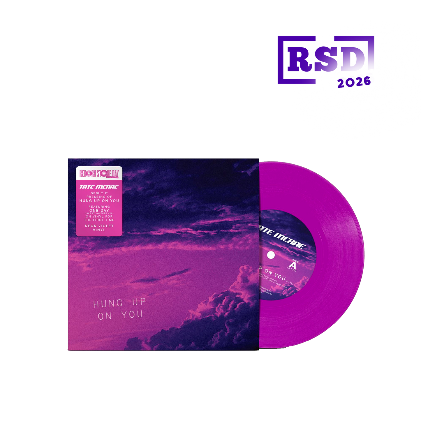 Tate McRae Hung Up On You - RSD 2026 vinilo single