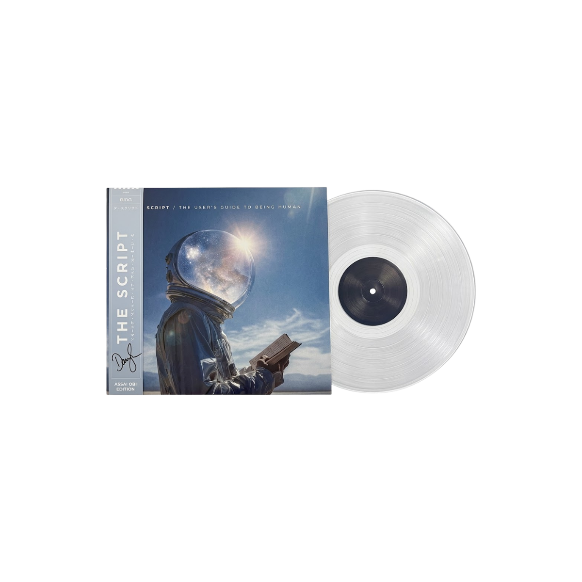 The Script – The User's Guide to Being Human Vinilo Transparente Autografiado Edición Limitada Assai Obi