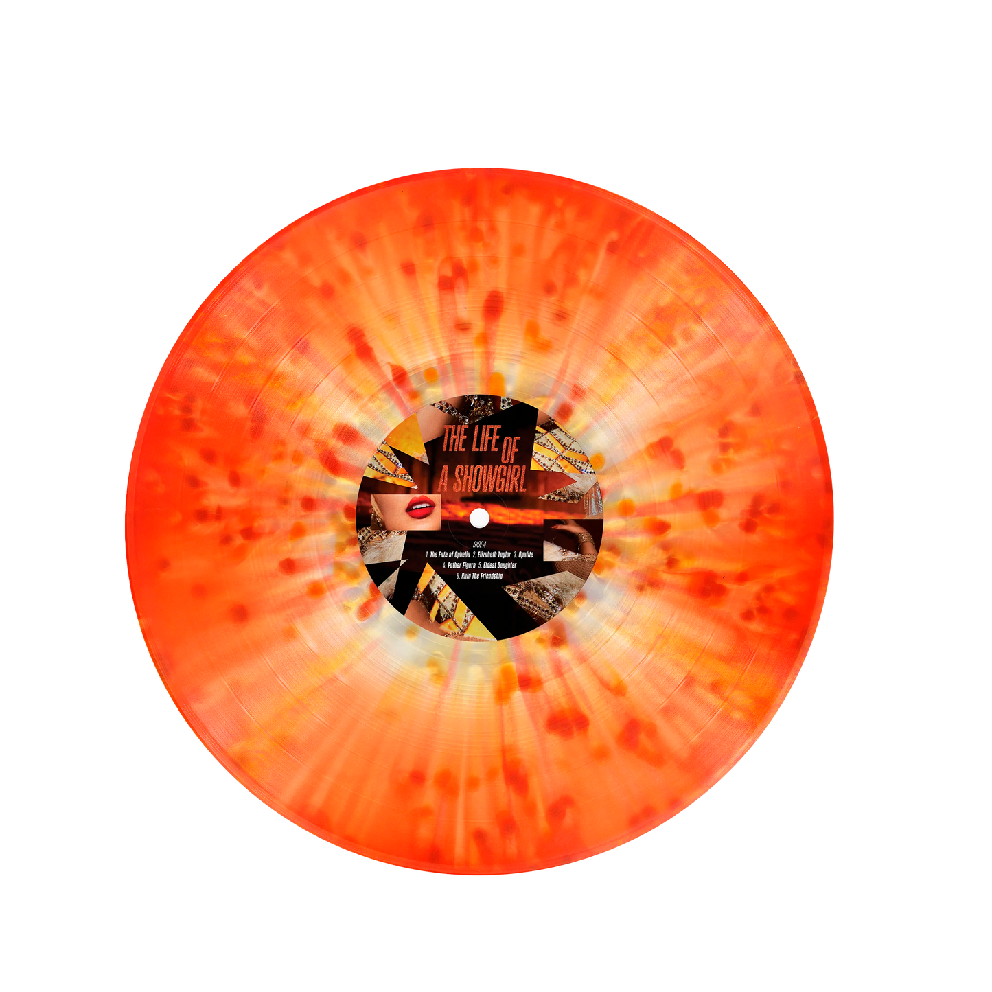 Taylor Swift The Life of a Showgirl: Lit My Sky Up Orange Metallic Vinilo Naranja