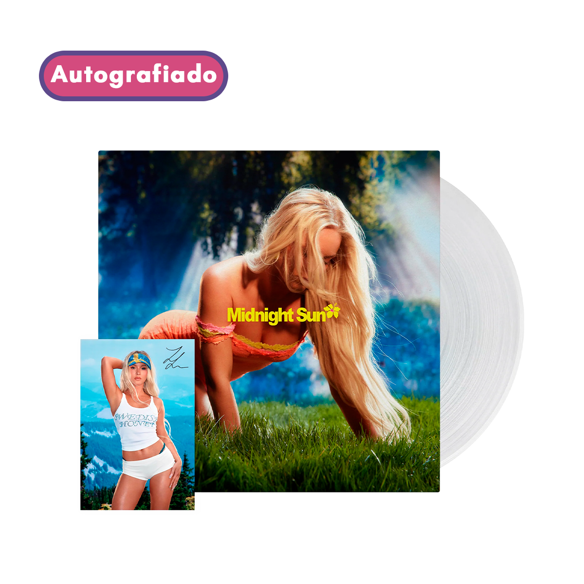 (Preventa) Zara Larsson Crystal Clear Vinilo autografiado