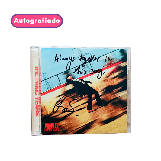 Bradley Simpson The Panic Years cd Autografiado personalizado