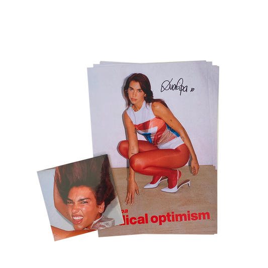 Dua Lipa Radical Optimism cd alternativo con poster autografiado
