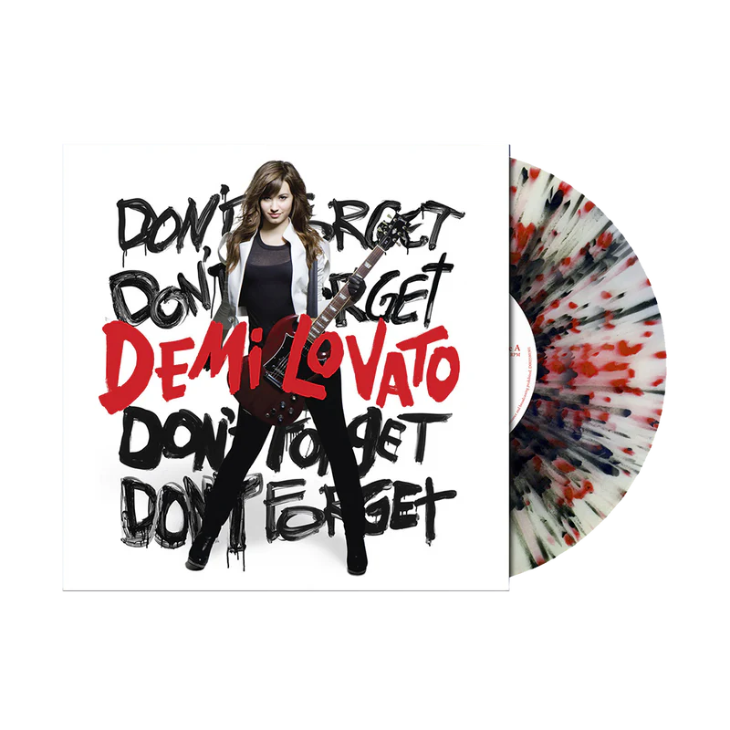 Demi Lovato Don't Forget: Red & Black Splatter Vinyl LP
