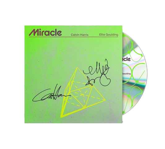 Calvin Harris ft Ellie Goulding cd single Miracle (Autografiado)