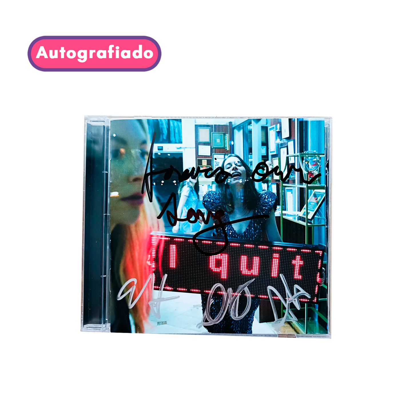 Haim I quit cd autografiado personalizado