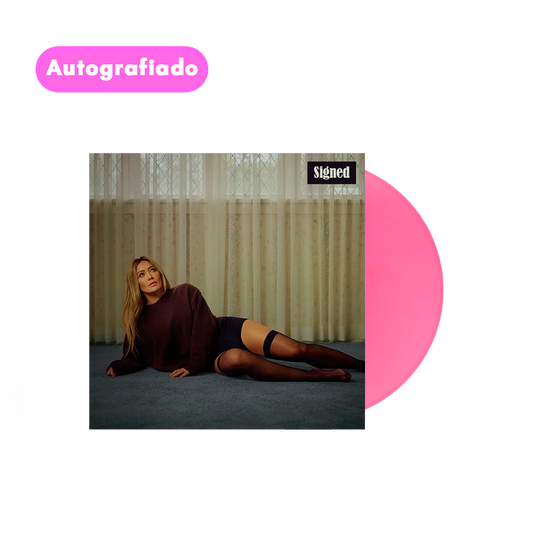 Preventa Hilary Duff luck … or something vinilo rosa Autografiado