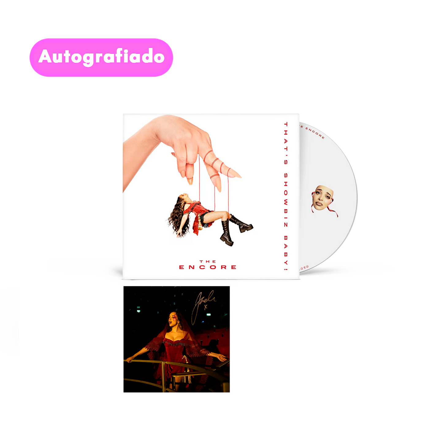 JADE THAT'S SHOWBIZ BABY! THE ENCORE CD AUTROGRAFIADO