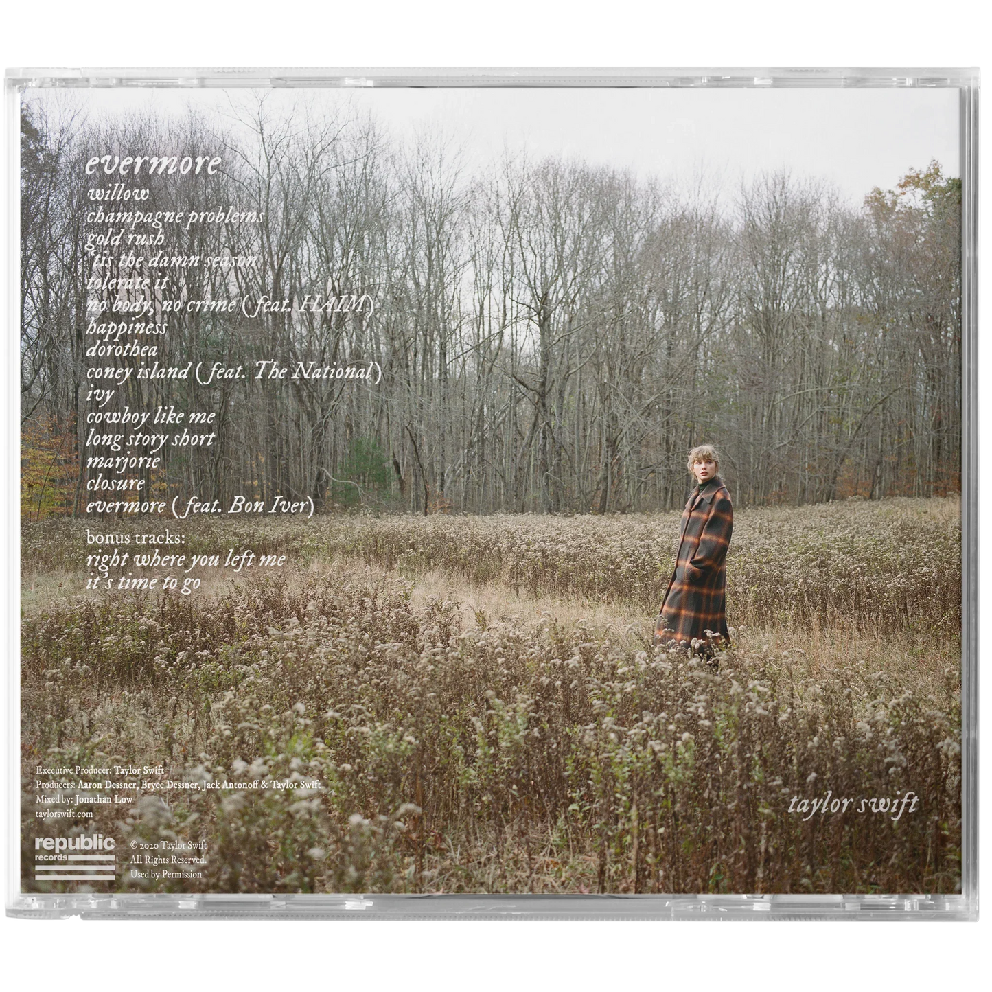 Taylor Swift Evermore cd