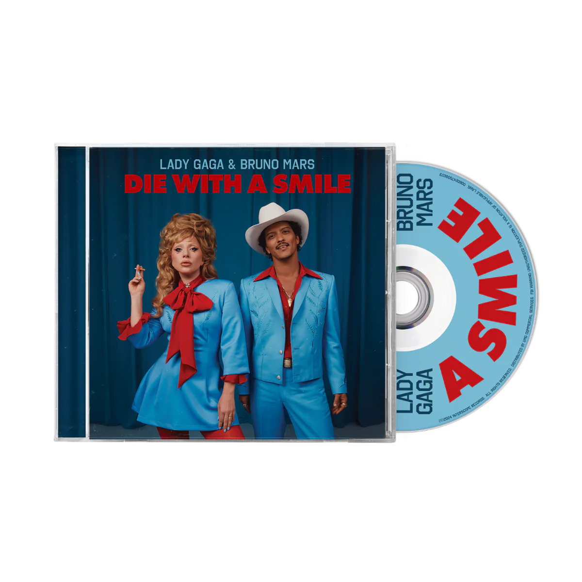 Lady Gaga + Bruno Mars Die With a Smile CD Single