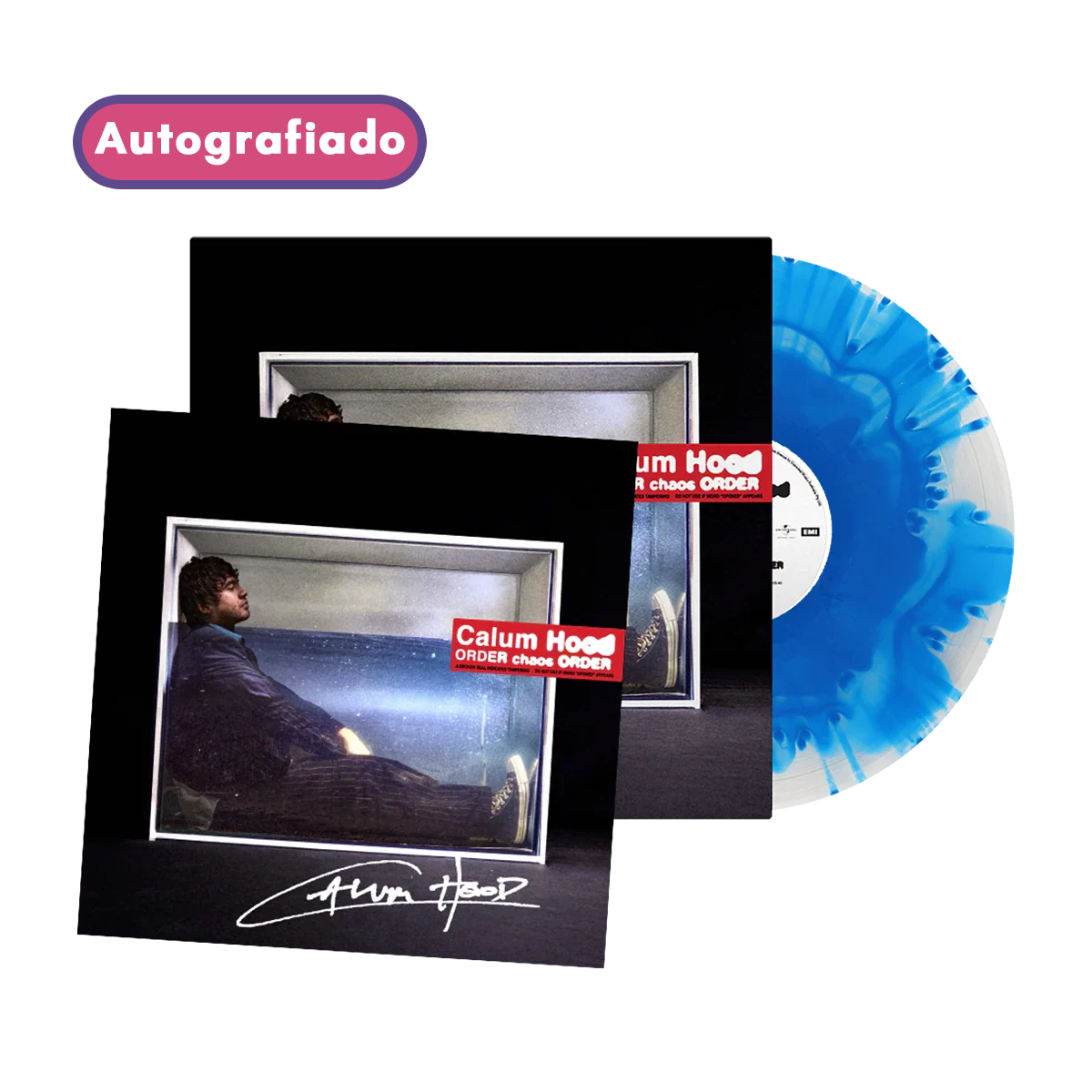 (Prevventa) Calum Hood ORDER chaos ORDER ('chaos' Cloudy Blue Exclusive Vinilo Autografiado