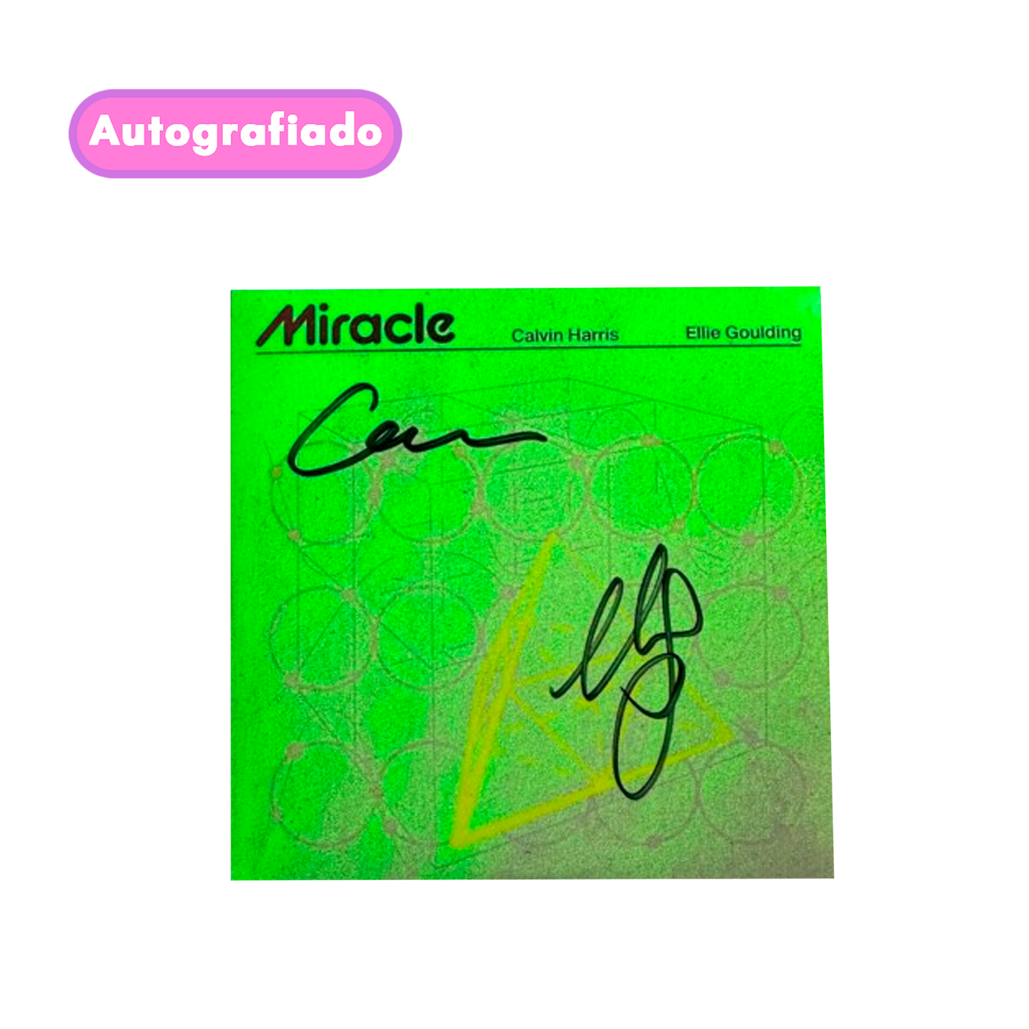 Calvin Harris & Ellie Golding cd single Autografiado