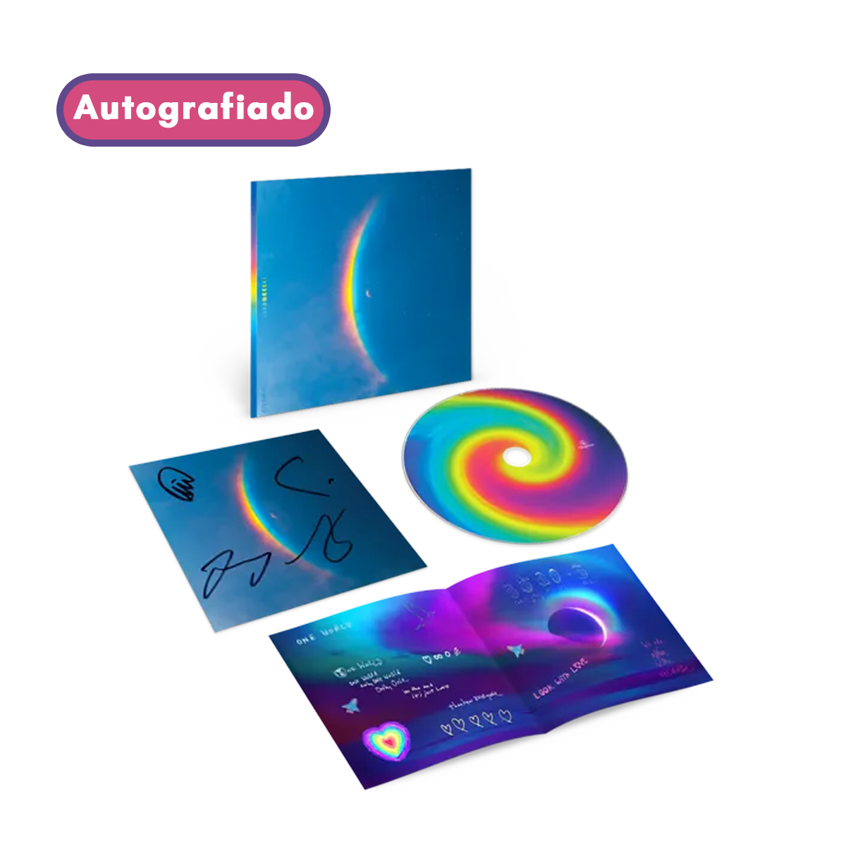 Coldplay Moon Music cd Autografiado