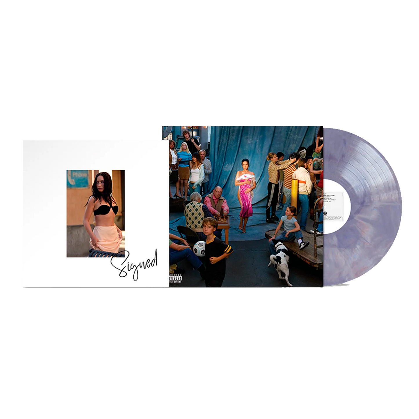 Demi Lovato Its Not That Deep vinilo Autografiado
