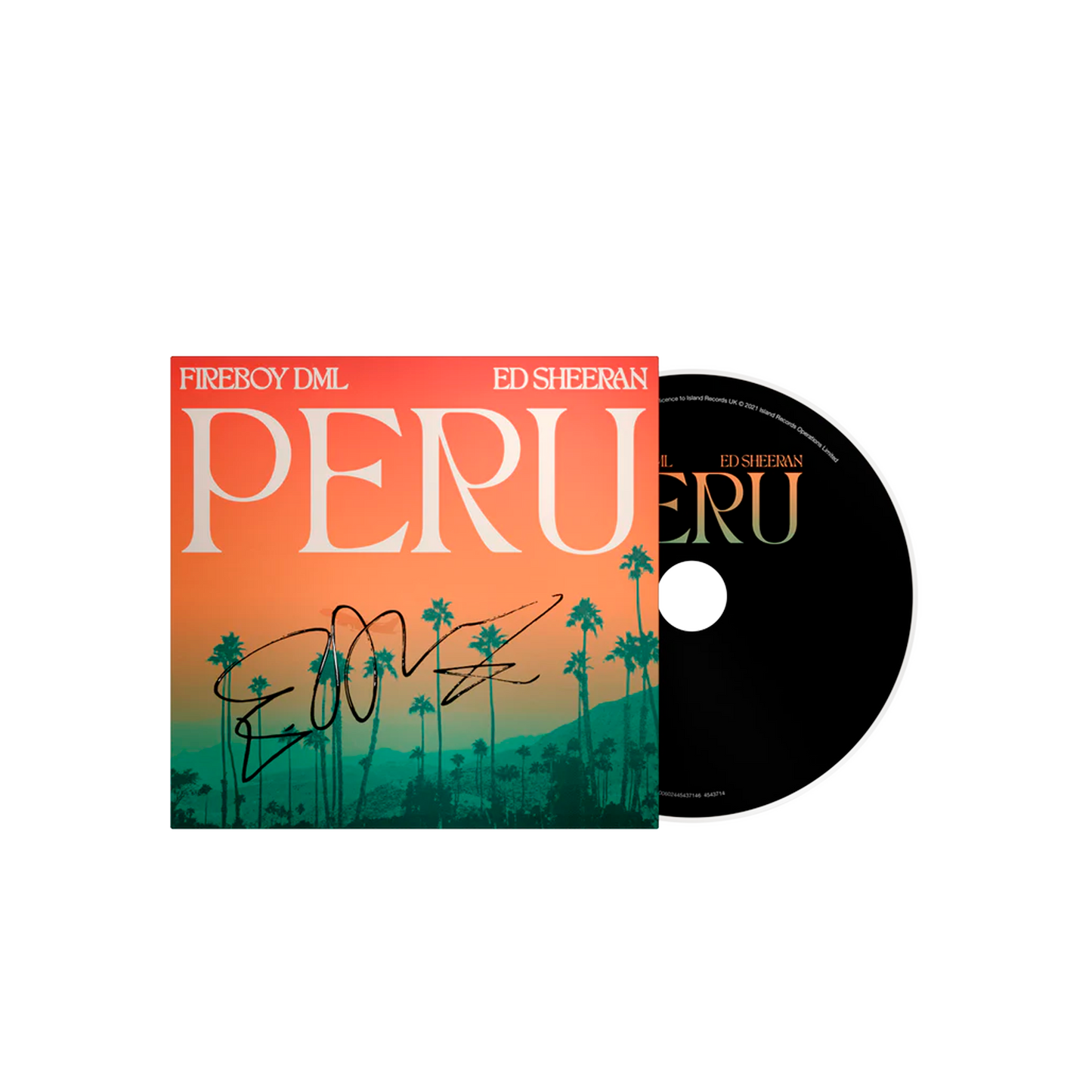 Ed Sheeran Peru: CD Single Autografiado