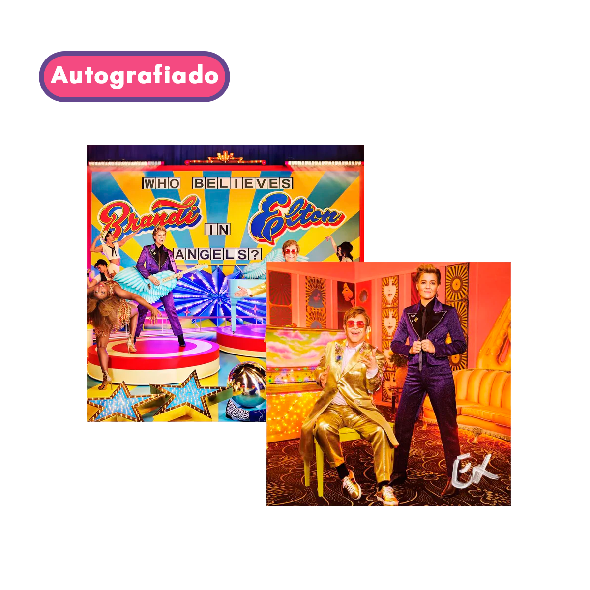 Elton John Who Believes In Angels? cd (Autografiado)