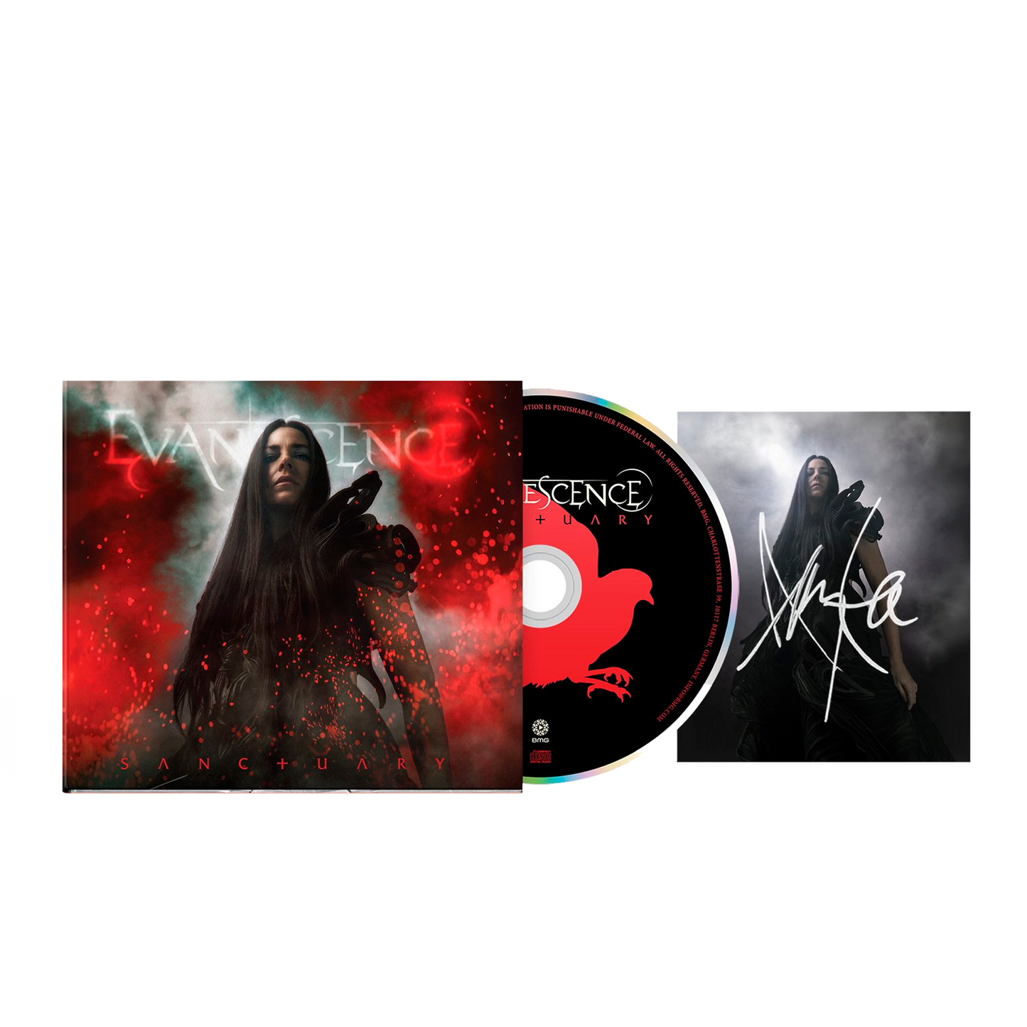 Evanescence Sanctuary Deluxe CD/Blu-Ray Autografiado