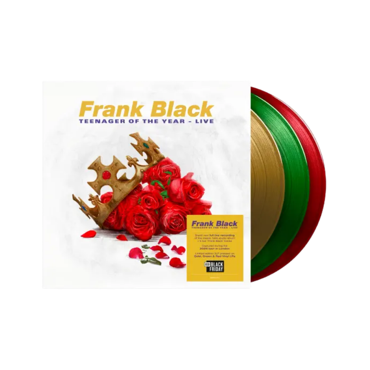 Frank Black – Teenager of the Year – Live Vinilo 3LP Dorado, Verde y Rojo Exclusivo Record Store Day Black Friday 2026