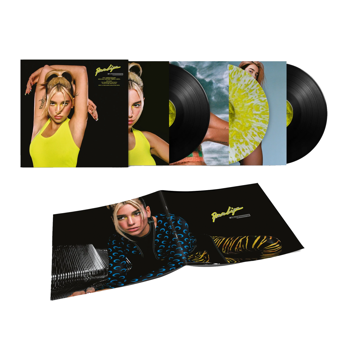 Dua Lipa Future Nostalgia (5th Anniversary Edition): Splatter & Black Vinilo 3LP
