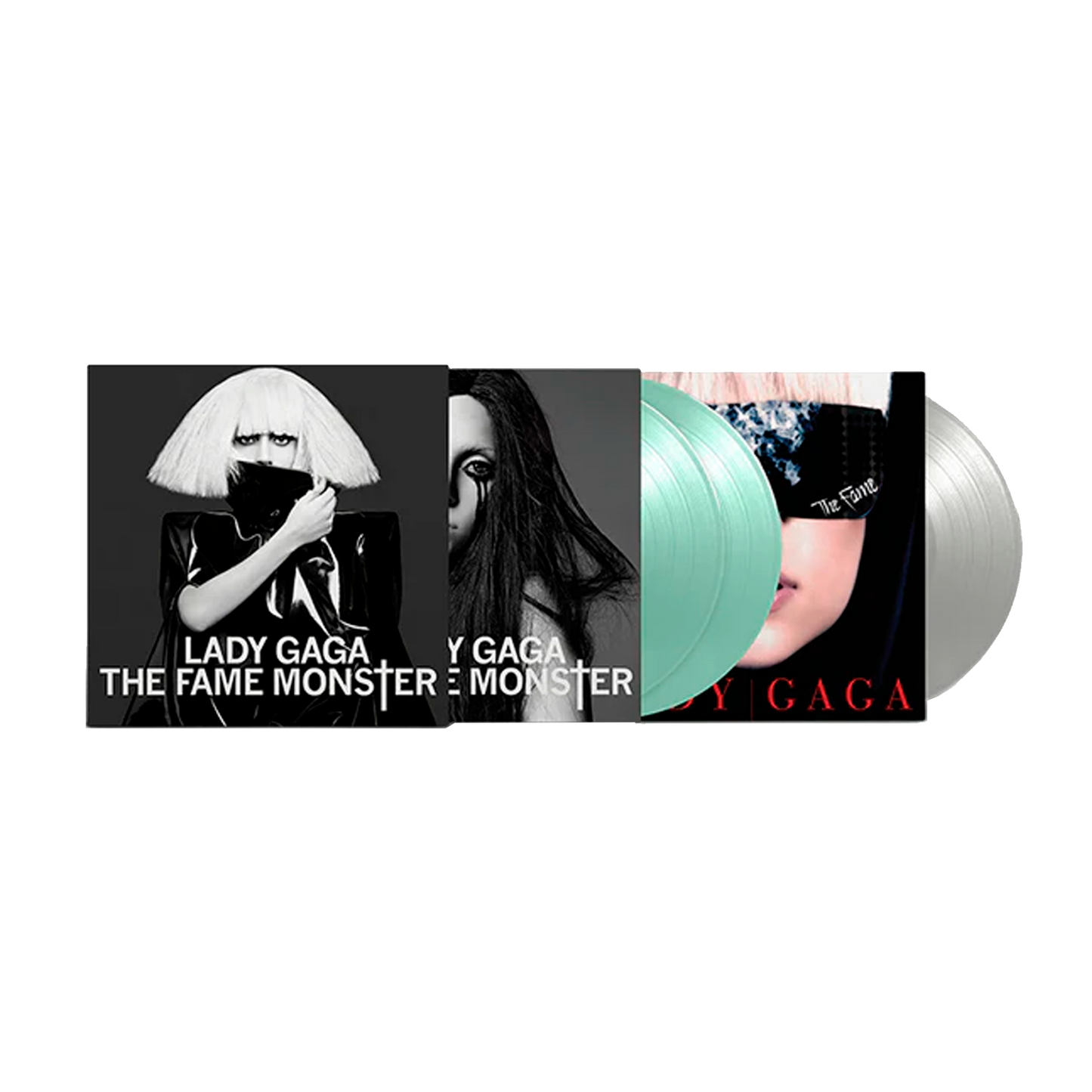 Lady Gaga The Fame Monster: Exclusive Silver & Coke Bottle Clear Vinilo 3LP