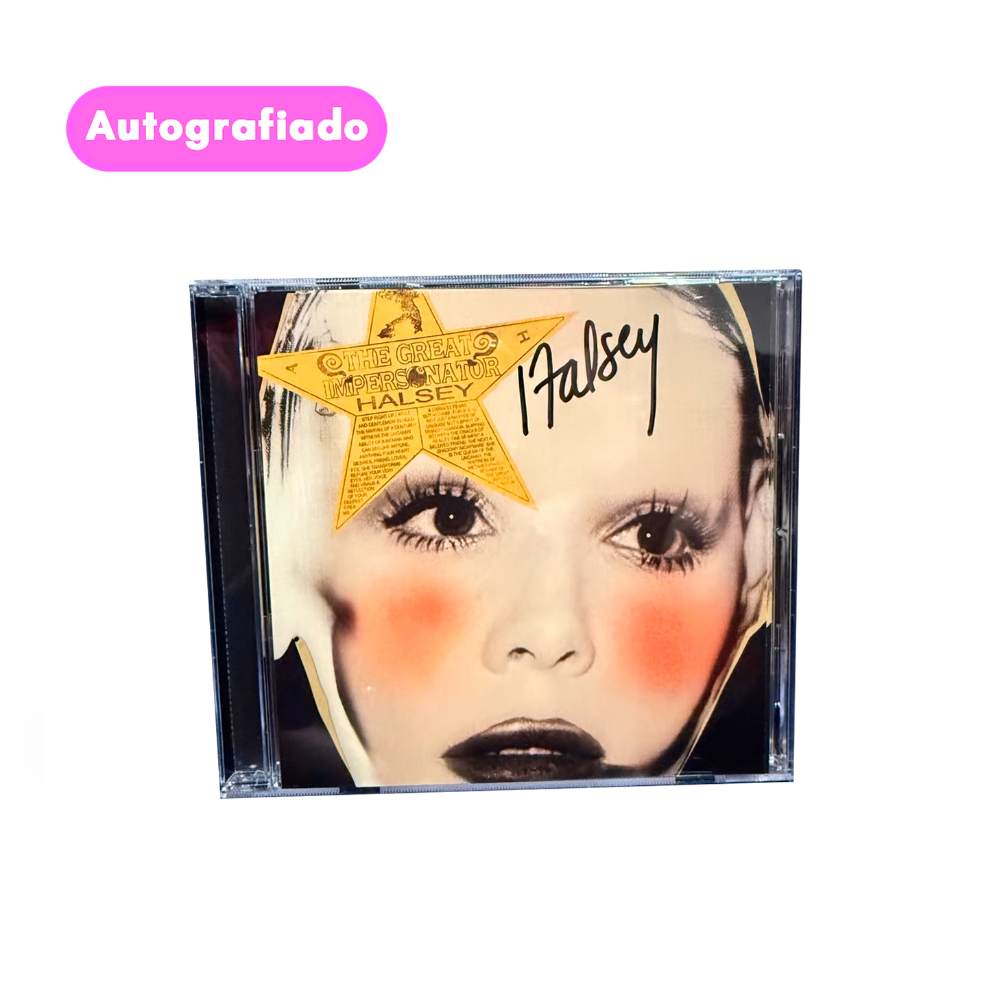 Halsey THE GREAT IMPERSONATOR CD Autografiado