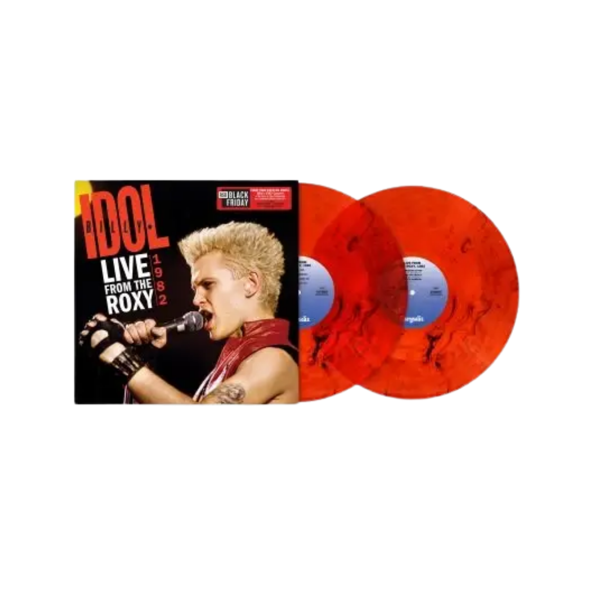 Billy Idol – Live From the Roxy 1982 Vinilo 2LP Rojo y Naranja con Marmoleado Negro Exclusivo Record Store Day Black Friday 2026