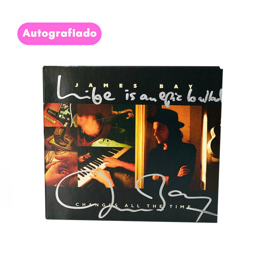 James Bay Changes All The Time cd Autografiado personalizado