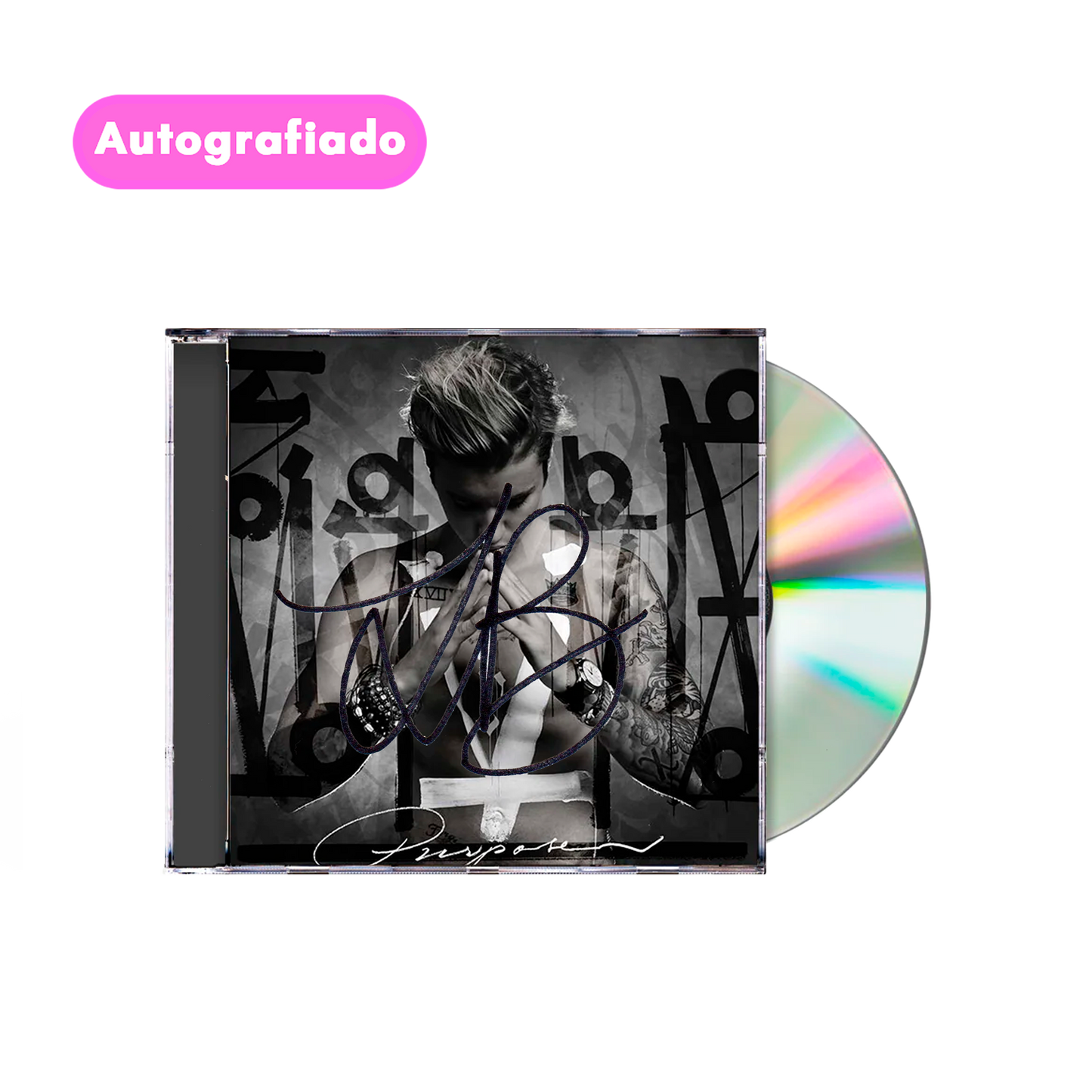 Justin Bieber Porpuse cd Autografiado