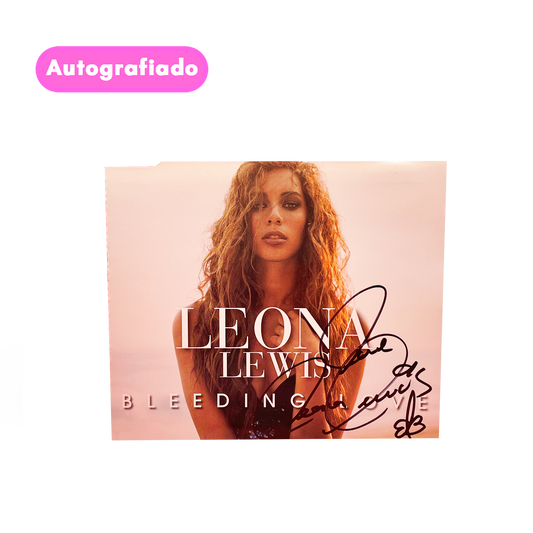 Leona Lewis bleeding love cd single Autografiado