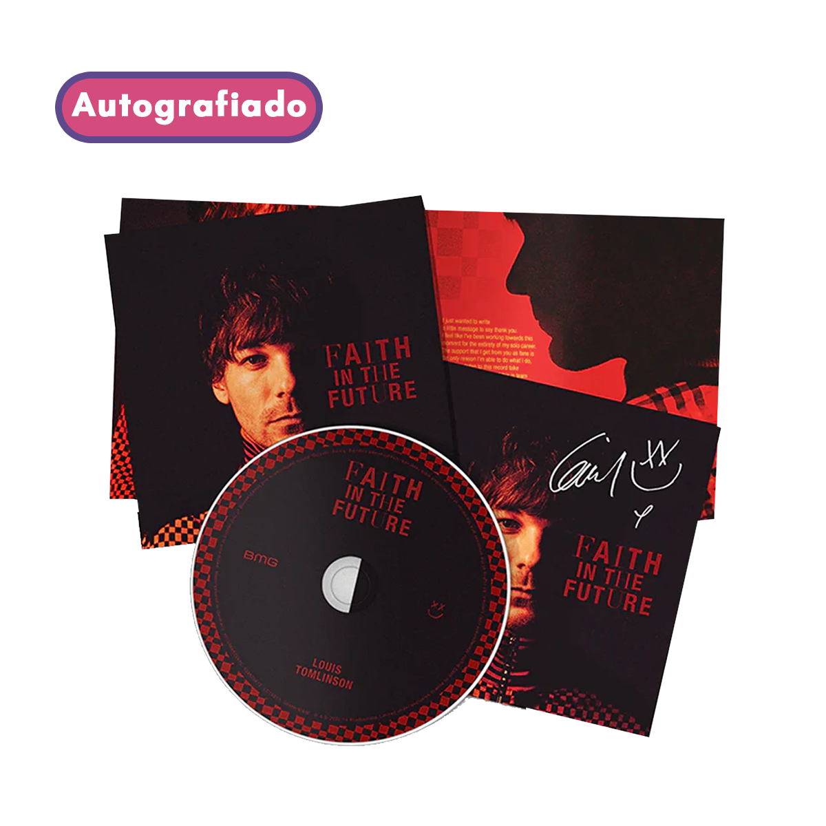 Louis Tomlinson Faith In The Future cd Autografiado