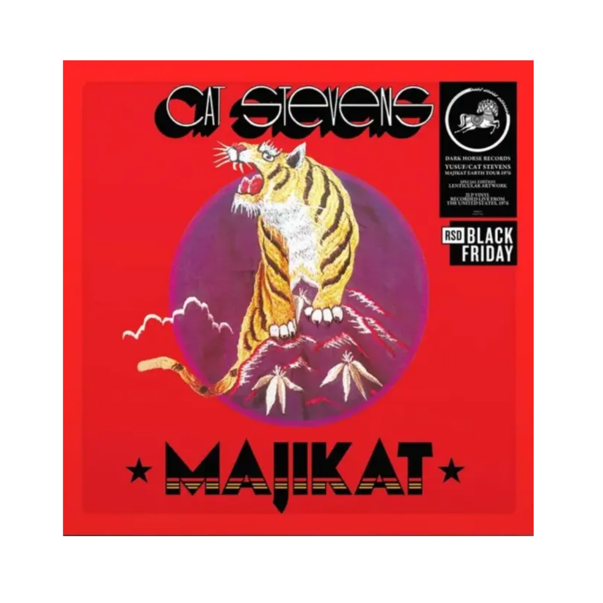 Yusuf / Cat Stevens – Majikat Earth Tour 1976 (Live) Vinilo 2LP Negro Exclusivo Record Store Day Black Friday 2026