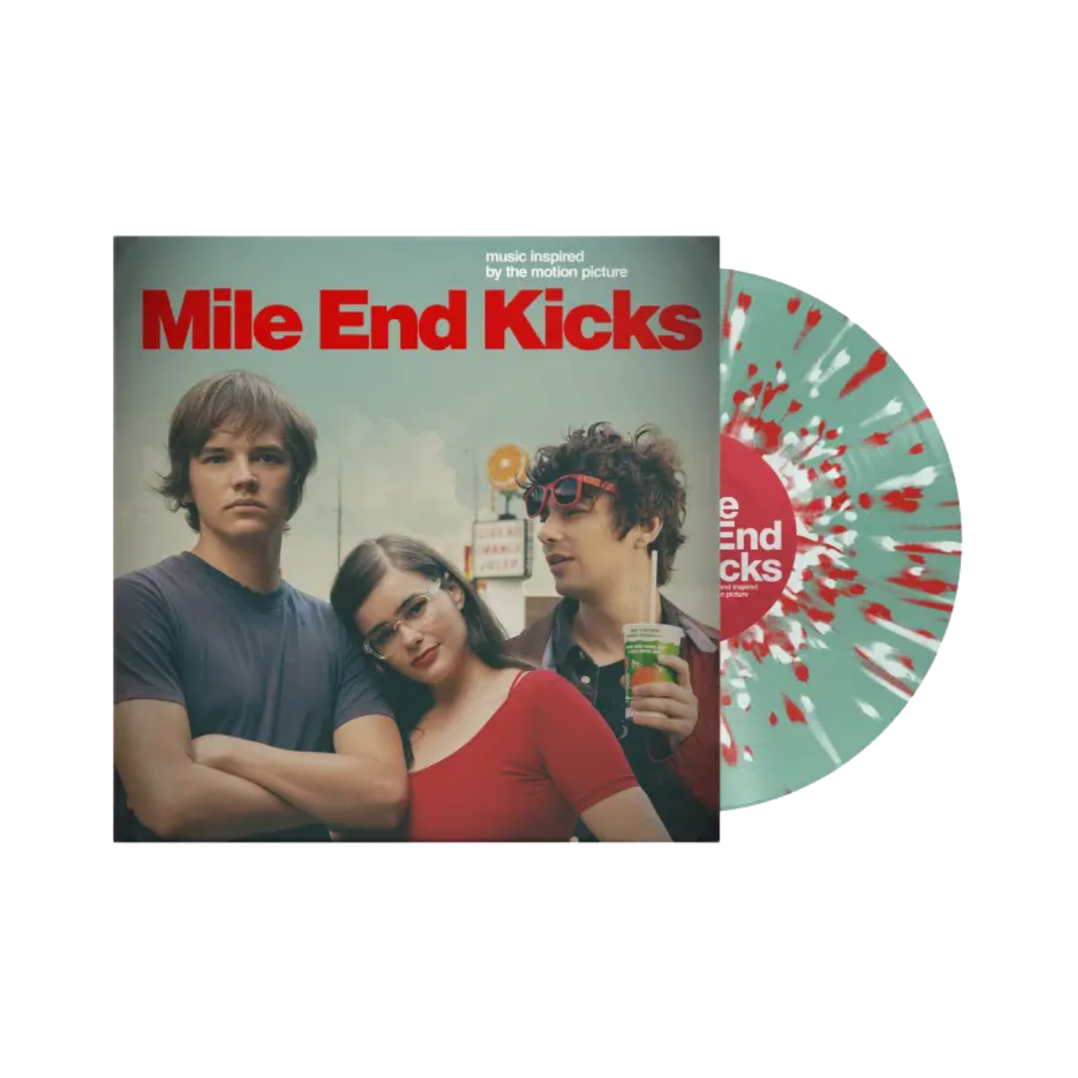 Varios Artistas – Mile End Kicks: Music Inspired by the Motion Picture Vinilo Coke Bottle Clear con Salpicaduras Rojas y Blancas Exclusivo Record Store Day Black Friday 2026