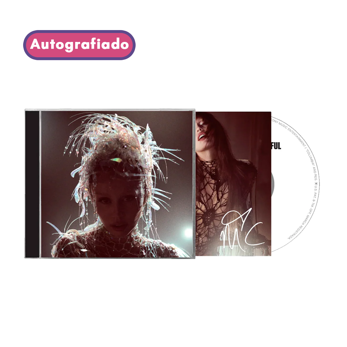 Miley Cyrus Something Beautiful cd Autografiado