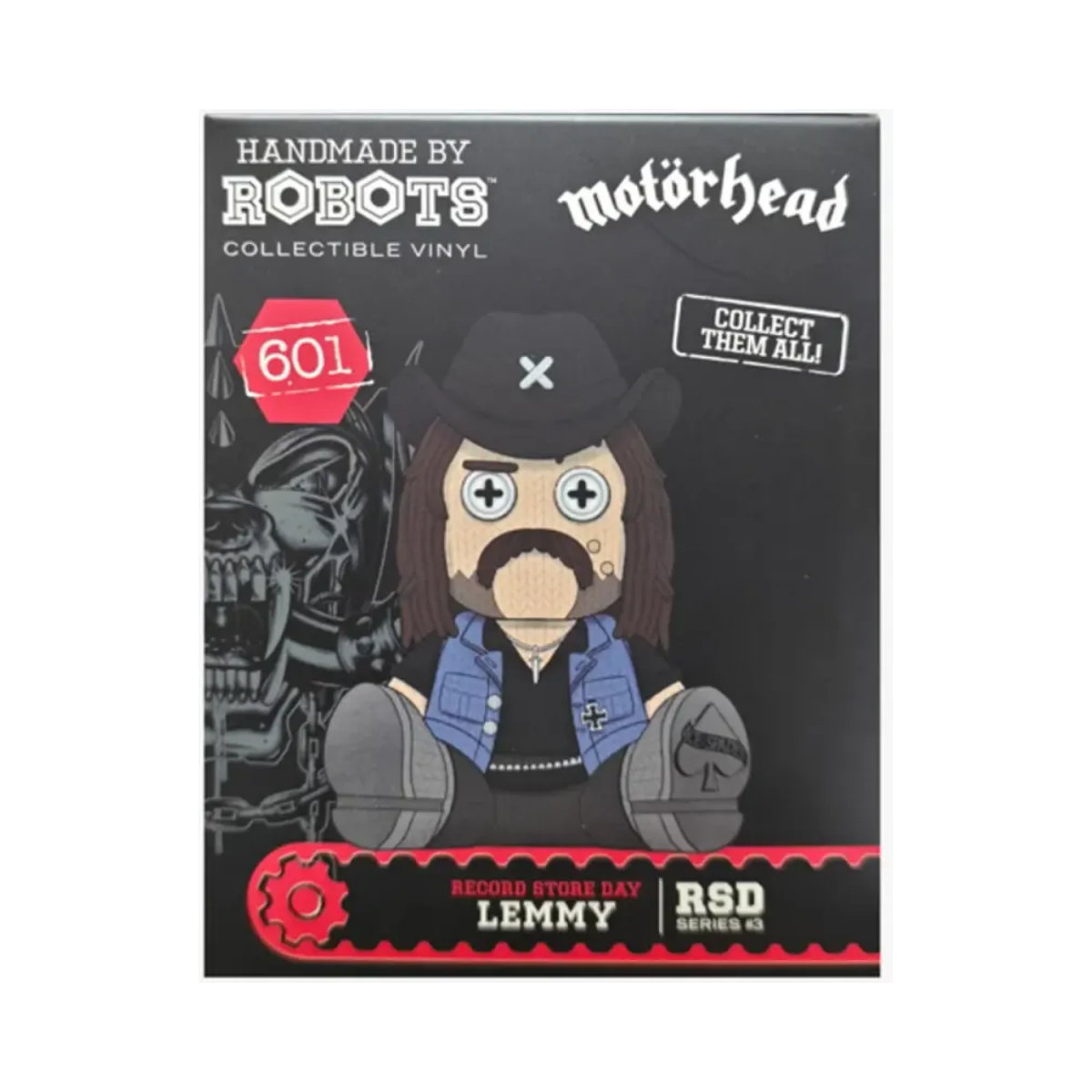 Motörhead – Lemmy Figura de Vinilo Coleccionable Handmade by Robots #601 – Record Store Day Black Friday 2026