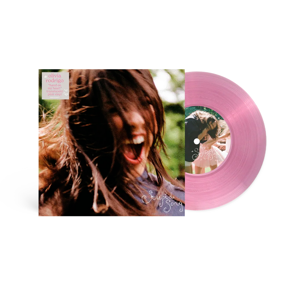 Olivia Rodrigo stupid song - 'hand on my heart' vinilo single