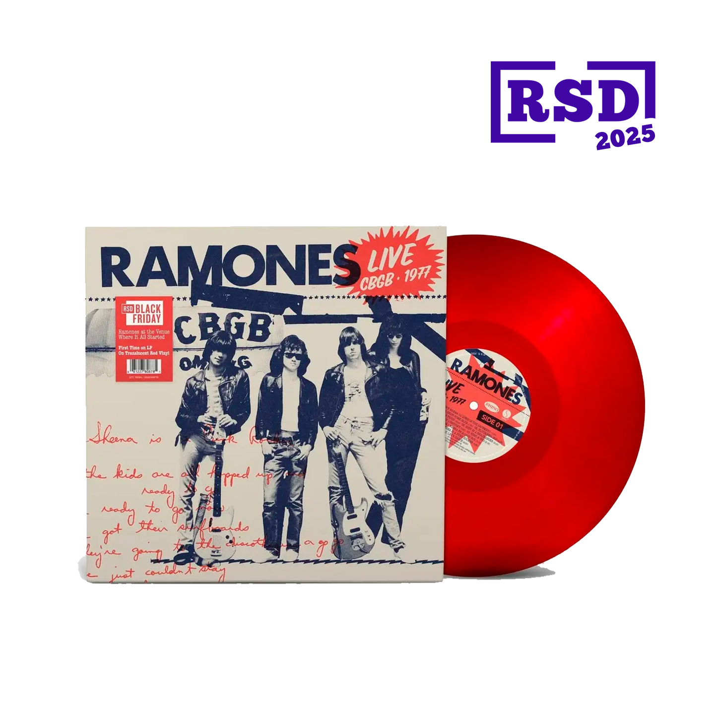 Ramones Live and CBGB's vinilo rojo RSD Black Friday 2025