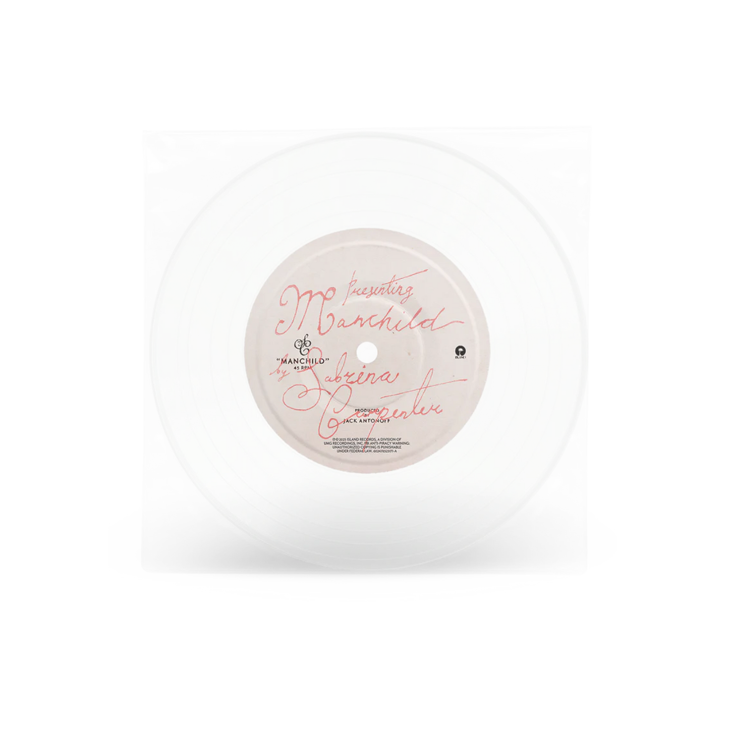 Sabrina Carpenter Manchild vinilo Single