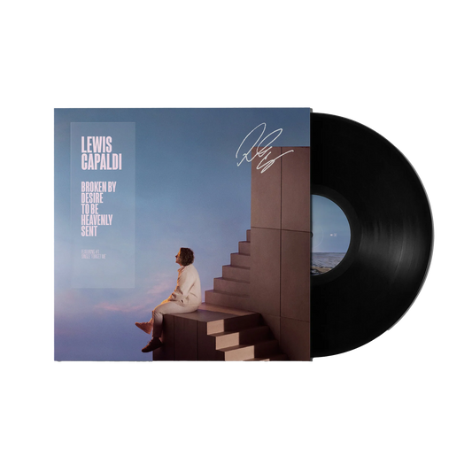Lewis Capaldi Broken By Desire To Be Heavenly Sent vinilo (Autografiado)